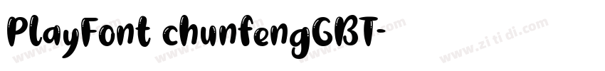 PlayFont chunfengGBT字体转换